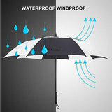 Prospo Golf Umbrella 62/68 inch Large Heavy Duty Automatic Open Windproof Double Canopy Oversized Stick Vented Umbrellas