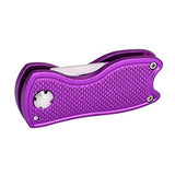 Mile High Life All Metal Foldable Golf Divot Tool with Pop-up Button & Magnetic Ball Marker (Multi-Colors/Shape)