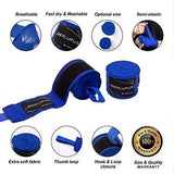 Liberlupus Boxing Hand Wraps for Men & Women, 120 & 180 Inches Wraps for Boxing Gloves, Handwraps with Hand & Wrist Support for Boxing Kickboxing Muay Thai MMA