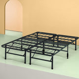 Zinus SmartBase Easy On/Easy Off Bed Skirt for 14 Inch SmartBase Mattress Foundation, Full