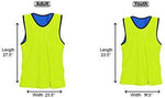 Unlimited Potential Nylon Mesh Scrimmage Team Practice Vests Pinnies Jerseys Bibs for Children Youth Sports Basketball, Soccer, Football, Volleyball (Pack of 12)