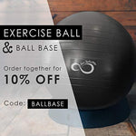 Live Infinitely Exercise Ball (55cm-95cm) Extra Thick Professional Grade Balance & Stability Ball- Anti Burst Tested Supports 2200lbs- Includes Hand Pump & Workout Guide Access