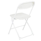 Flash Furniture 10 Pk. HERCULES Series 650 lb. Capacity Premium White Plastic Folding Chair