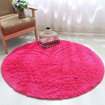 PAGISOFE Ultra Soft 4.5cm Velvet Bedroom Rugs Kids Room Carpet Modern Shaggy Area Rugs Home Decor 2.6' X 5.3', Hot-Pink