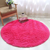 PAGISOFE Ultra Soft 4.5cm Velvet Bedroom Rugs Kids Room Carpet Modern Shaggy Area Rugs Home Decor 2.6' X 5.3', Hot-Pink
