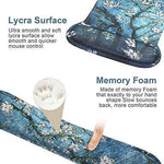 Mouse Pad with Wrist Support and Keyboard Wrist Rest Pad Set,Ergonomic Mouse Pads for Computers Laptop,Non-Slip Comfortable Mousepad w/Raised Memory Foam for Easy Typing Pain Relief (Eiffel Tower)