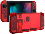 eXtremeRate Soft Touch Grip Back Plate for Nintendo Switch Console, NS Joycon Handheld Controller Housing with Full Set Buttons, DIY Replacement Shell for Nintendo Switch - Classics NES Style