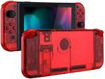 eXtremeRate Soft Touch Grip Back Plate for Nintendo Switch Console, NS Joycon Handheld Controller Housing with Full Set Buttons, DIY Replacement Shell for Nintendo Switch - Classics NES Style