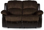 Homelegance Resonance 83" Bonded Leather Double Reclining Sofa, Brown