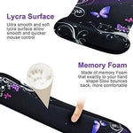Mouse Pad with Wrist Support and Keyboard Wrist Rest Pad Set,Ergonomic Mouse Pads for Computers Laptop,Non-Slip Comfortable Mousepad w/Raised Memory Foam for Easy Typing Pain Relief (Eiffel Tower)