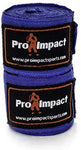 Pro Impact Mexican Style Boxing Handwraps 180" with Closure – Elastic Hand & Wrist Support for Muay Thai Kickboxing Training Gym Workout or MMA for Men & Women - 1 Pair