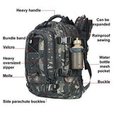 Outdoor 3 Day Expandable 40-64L Backpack Military Tactical Hiking Bug Out Bag