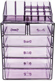 Sorbus Acrylic Cosmetic Makeup and Jewelry Storage Case Display-Spacious Design-for Bathroom, Dresser, Vanity and Countertop (4 Large, 2 Small Drawers, Clear)