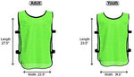 Unlimited Potential Nylon Mesh Scrimmage Team Practice Vests Pinnies Jerseys Bibs for Children Youth Sports Basketball, Soccer, Football, Volleyball (Pack of 12)