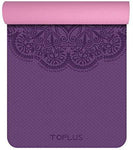 TOPLUS Yoga Mat - Classic 1/4 inch Pro Yoga Mat Eco Friendly Non Slip Fitness Exercise Mat with Carrying Strap-Workout Mat for Yoga, Pilates and Floor Exercises