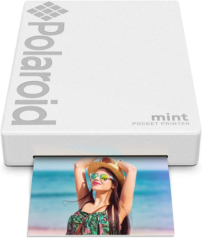 Polaroid Mint Pocket Printer W/ Zink Zero Ink Technology & Built-In Bluetooth for Android & iOS Devices - Black